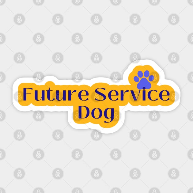 Future Service Dog Sticker by B C Designs